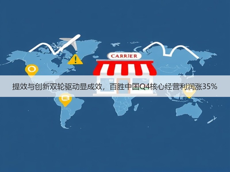 提效与创新双轮驱动显成效，百胜中国Q4核心经营利润涨35%