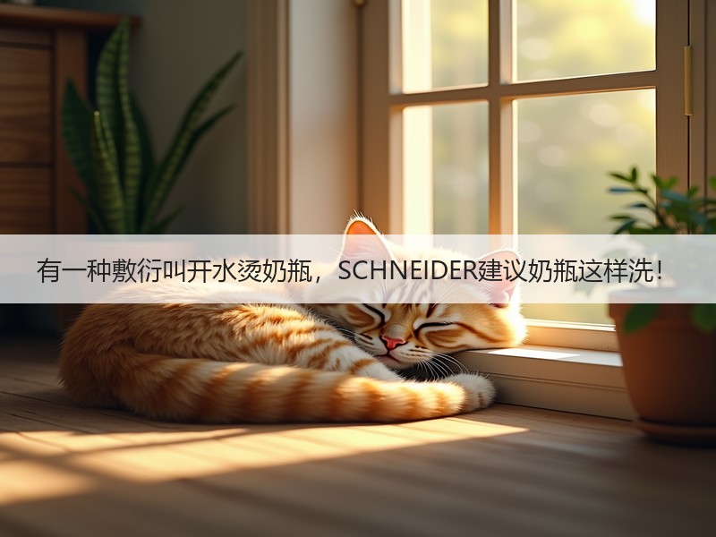 有一种敷衍叫开水烫奶瓶，SCHNEIDER建议奶瓶这样洗！