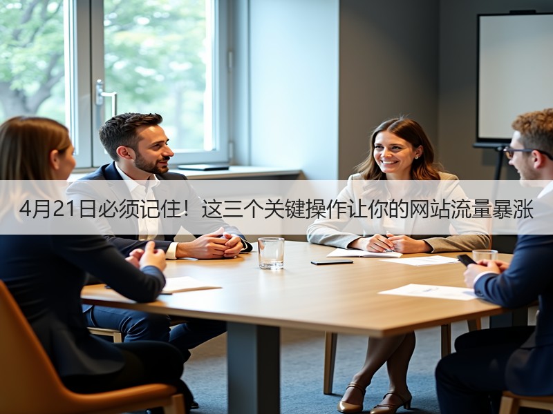 4月21日必须记住！这三个关键操作让你的网站流量暴涨