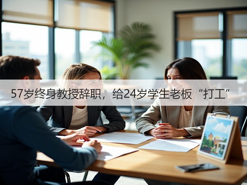 57岁终身教授辞职，给24岁学生老板“打工”