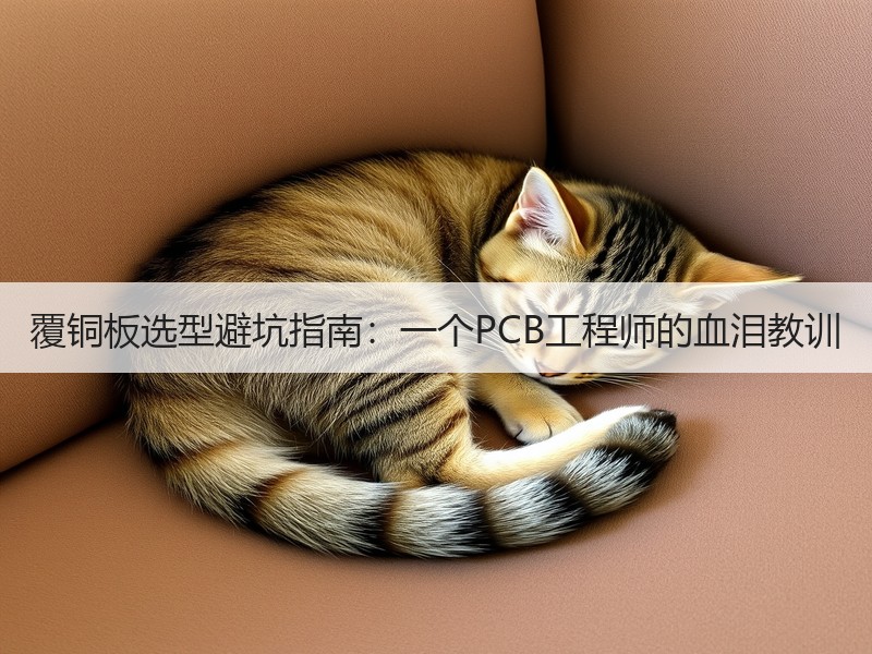 覆铜板选型避坑指南：一个PCB工程师的血泪教训