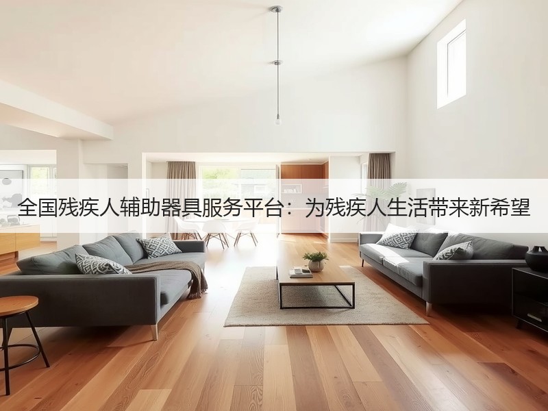 全国残疾人辅助器具服务平台：为残疾人生活带来新希望