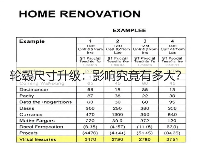 轮毂尺寸升级：影响究竟有多大？