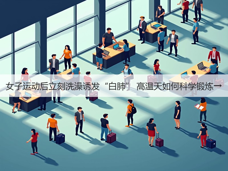 女子运动后立刻洗澡诱发“白肺” 高温天如何科学锻炼→