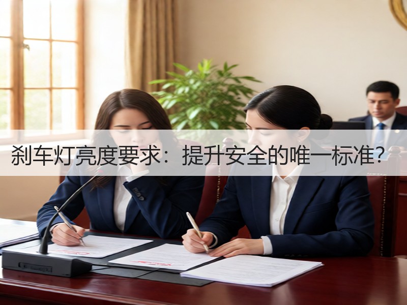 刹车灯亮度要求：提升安全的唯一标准？