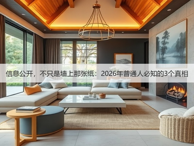 信息公开，不只是墙上那张纸：2026年普通人必知的3个真相
