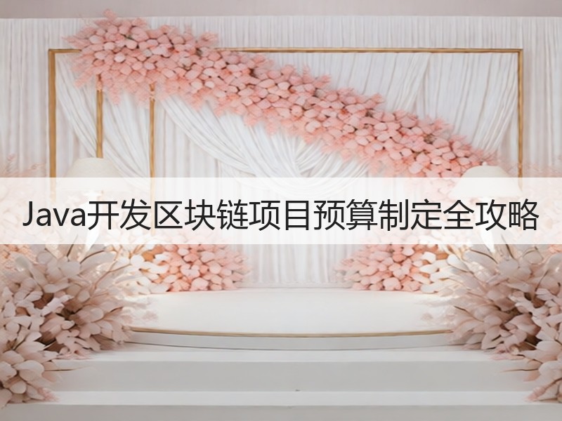 Java开发区块链项目预算制定全攻略