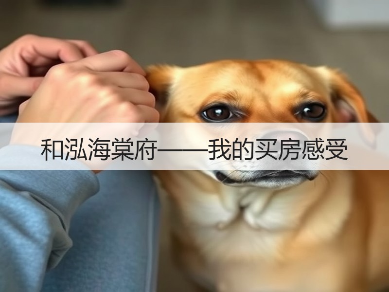 和泓海棠府——我的买房感受