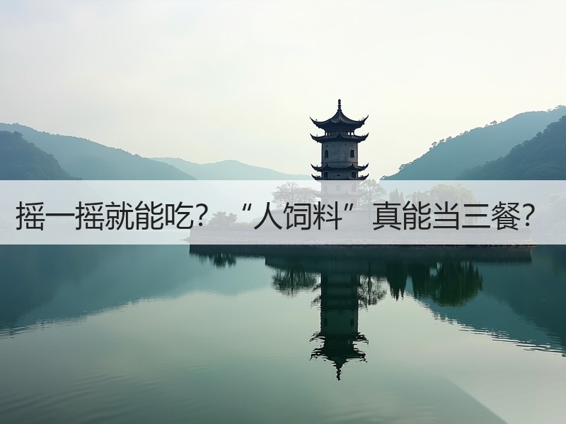 摇一摇就能吃？“人饲料”真能当三餐？