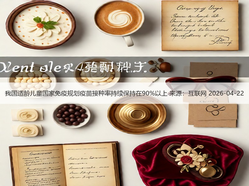 我国适龄儿童国家免疫规划疫苗接种率持续保持在90%以上 来源：互联网 2026-04-22