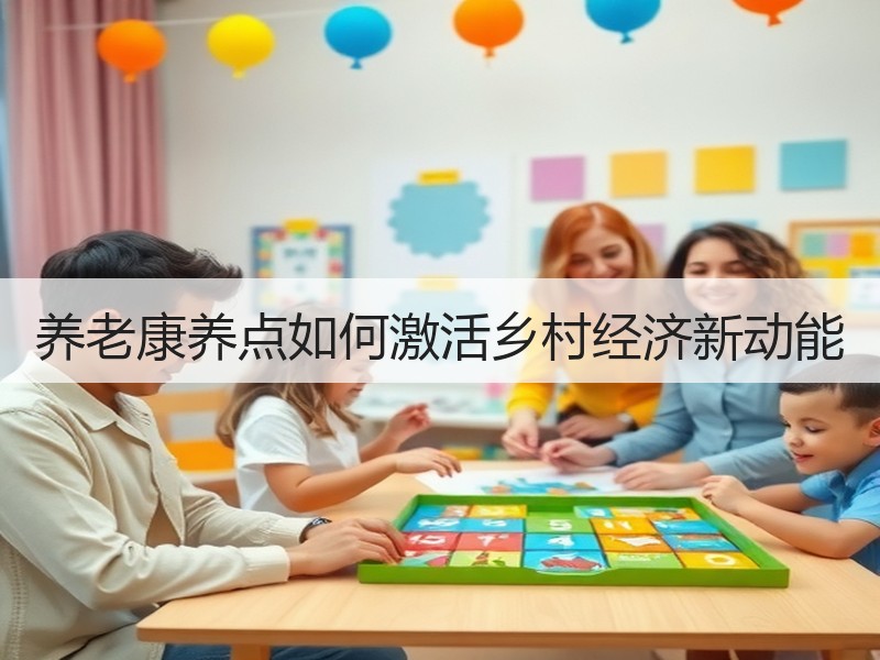 养老康养点如何激活乡村经济新动能
